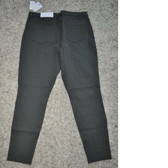 Womens Leggings Pants 18 Peat Curve Hugging Elastic Waist Ankle Lauren Conrad - Picture 4 of 5